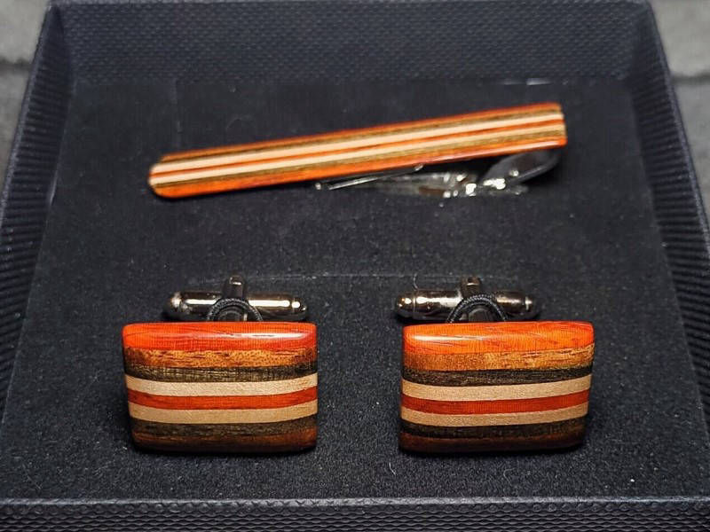 Tie Slide and Cufflink Set 2