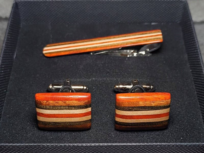 Tie Slide and Cufflink Set 2